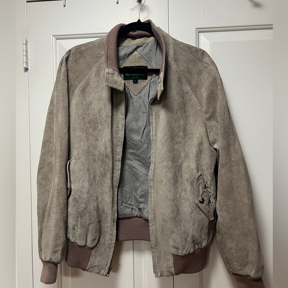 AUTHENTIC VINTAGE 1980s Abercrombie & Fitch Suede Harrington Jacket - Picture 3 of 14